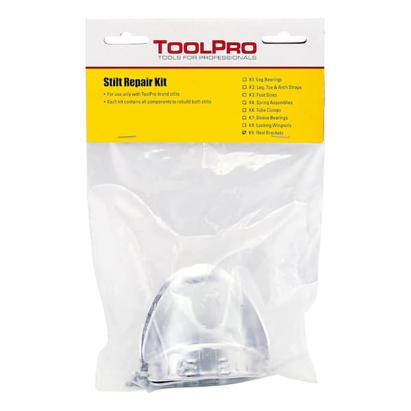 ToolPro Replacement Heel Brackets Kit for Adjustable Drywall Stilts