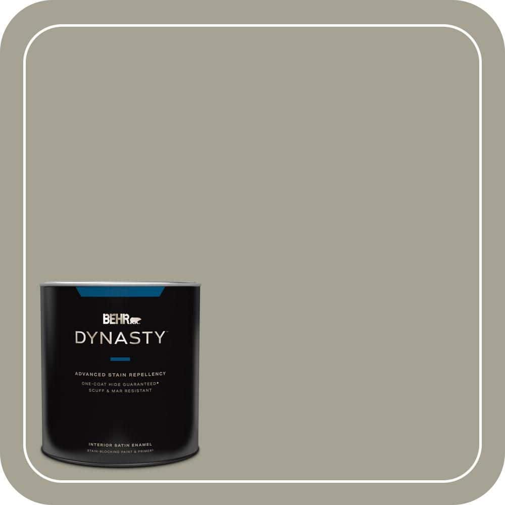 1 qt. #HDC-NT-01 Woodland Sage One-Coat Hide Satin Enamel Interior Stain-Blocking Paint and Primer price history on PriceWatchPro