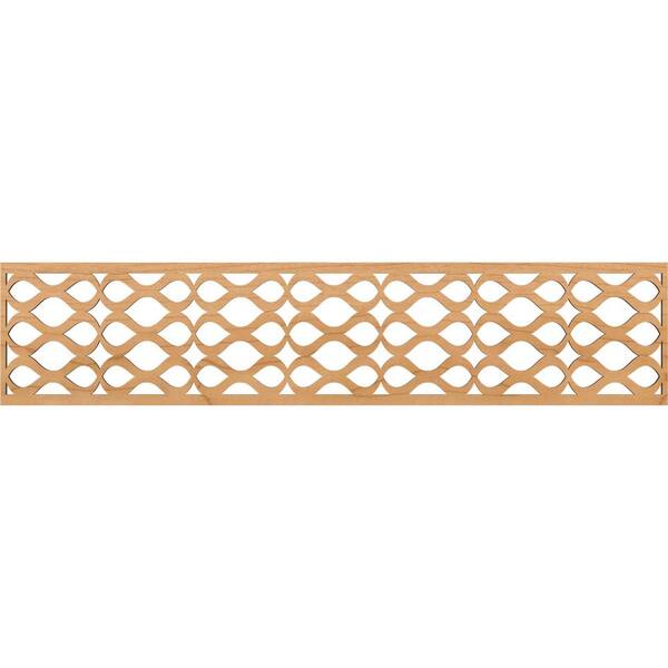 Ekena Millwork Somerset Fretwork 0.25 in. D x 46.75 in. W x 10 in. L Maple Wood Panel Moulding