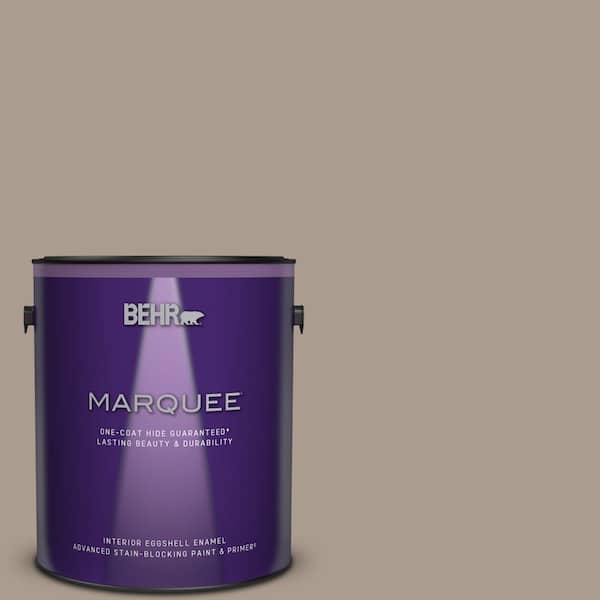 BEHR MARQUEE 1 gal. #N210-4 Espresso Martini One-Coat Hide Eggshell Enamel Interior Paint & Primer