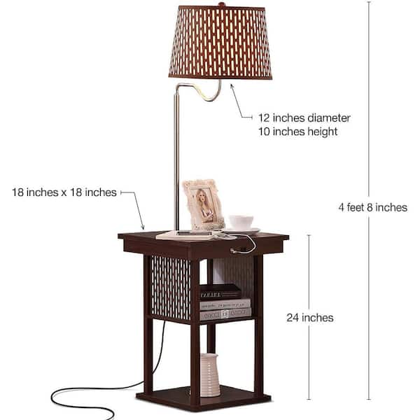 Brightech Madison 56 In Havana Brown, Lamp Height For End Tables