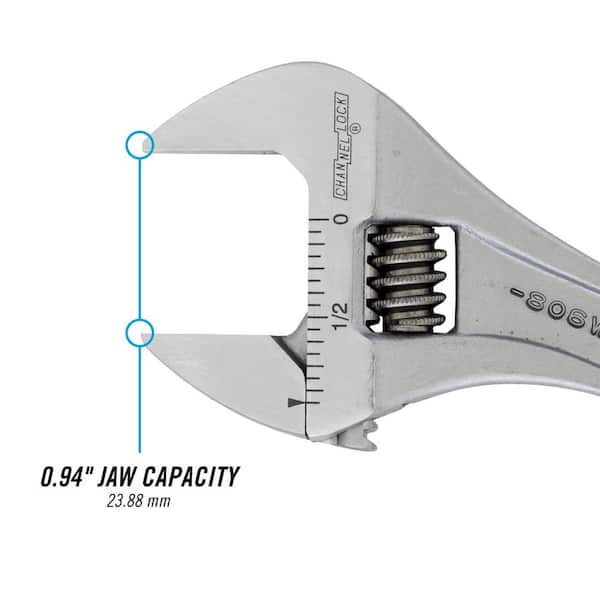 Channellock 6 in. Adjustable Wrench 806W - The Home Depot