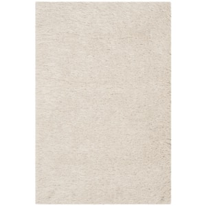 Venice Shag Pearl Doormat 2 ft. x 3 ft. Solid Area Rug