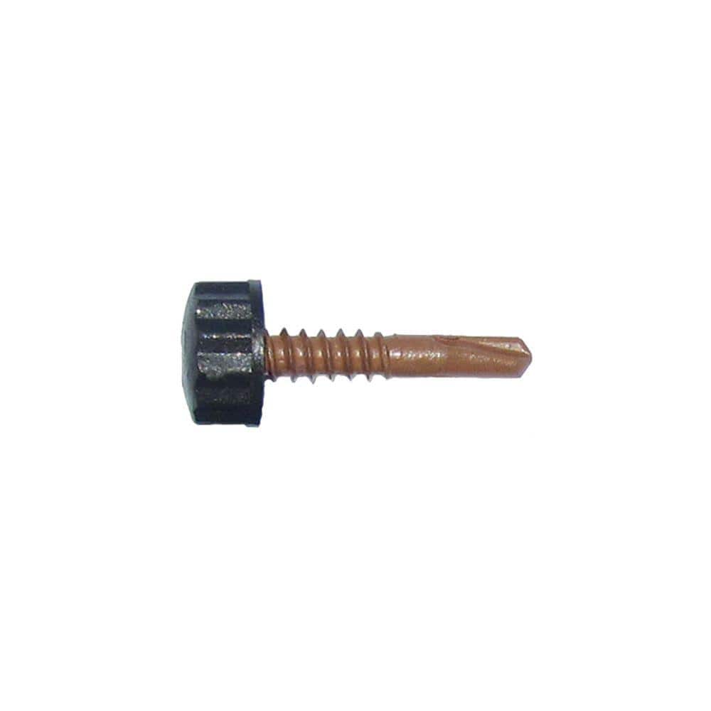 "#10 x 1 in. Nylon Bronze Bi-Hex Head Self Drill Screw (100 per Pack)" price history on PriceWatchPro