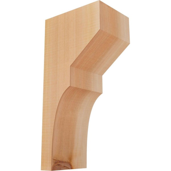 Ekena Millwork 5-1/2 in. x 8 in. x 16 in. Western Red Cedar Monterey Smooth Corbel