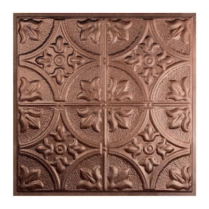 Jamestown 2 ft. x 2 ft. Lay-in Tin Ceiling Tile in Penny Vein (20 sq. ft. / case of 5)