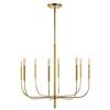 JONATHAN Y Amoros 27.25 in. 8-Light Modern Mid-Century Iron