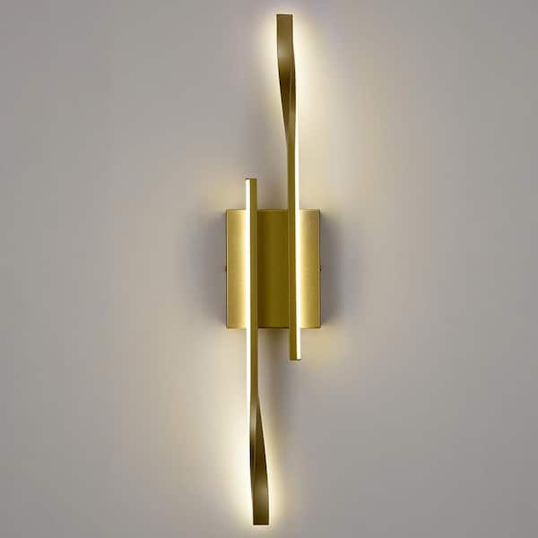 6.3 in. 1 light Gold Modern Wall Sconce with Metal Shade