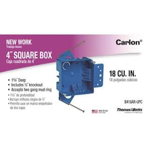 2-Gang 18 cu. in. PVC New Work Electrical Switch and Outlet Box