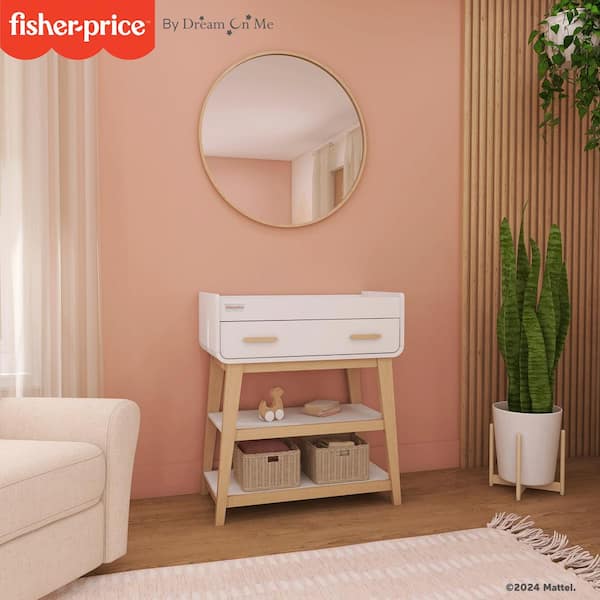 FISHER-PRICE Iris/Siesta Changing Table w/Drawer, Blush Pink