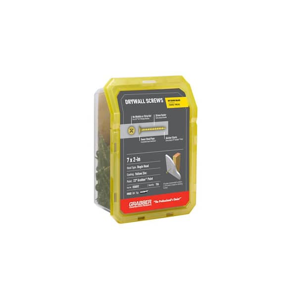 Grabber #7 x 2 in. Bugle Head Philips Gold Screw (1 lb. per Box