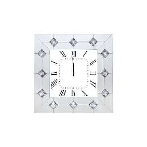 Hessa White Analog Vintage Roman Numerals Wall Clock