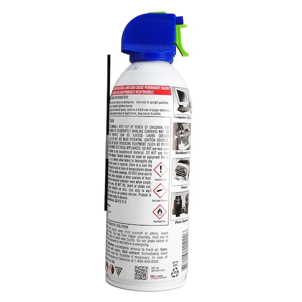 Blow Off Duster Can of Air Removes Dust and Debris Canned Air 10 oz.