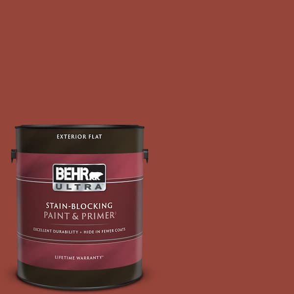 BEHR ULTRA 1 gal. #PPU2-17 Morocco Red Flat Exterior Paint & Primer