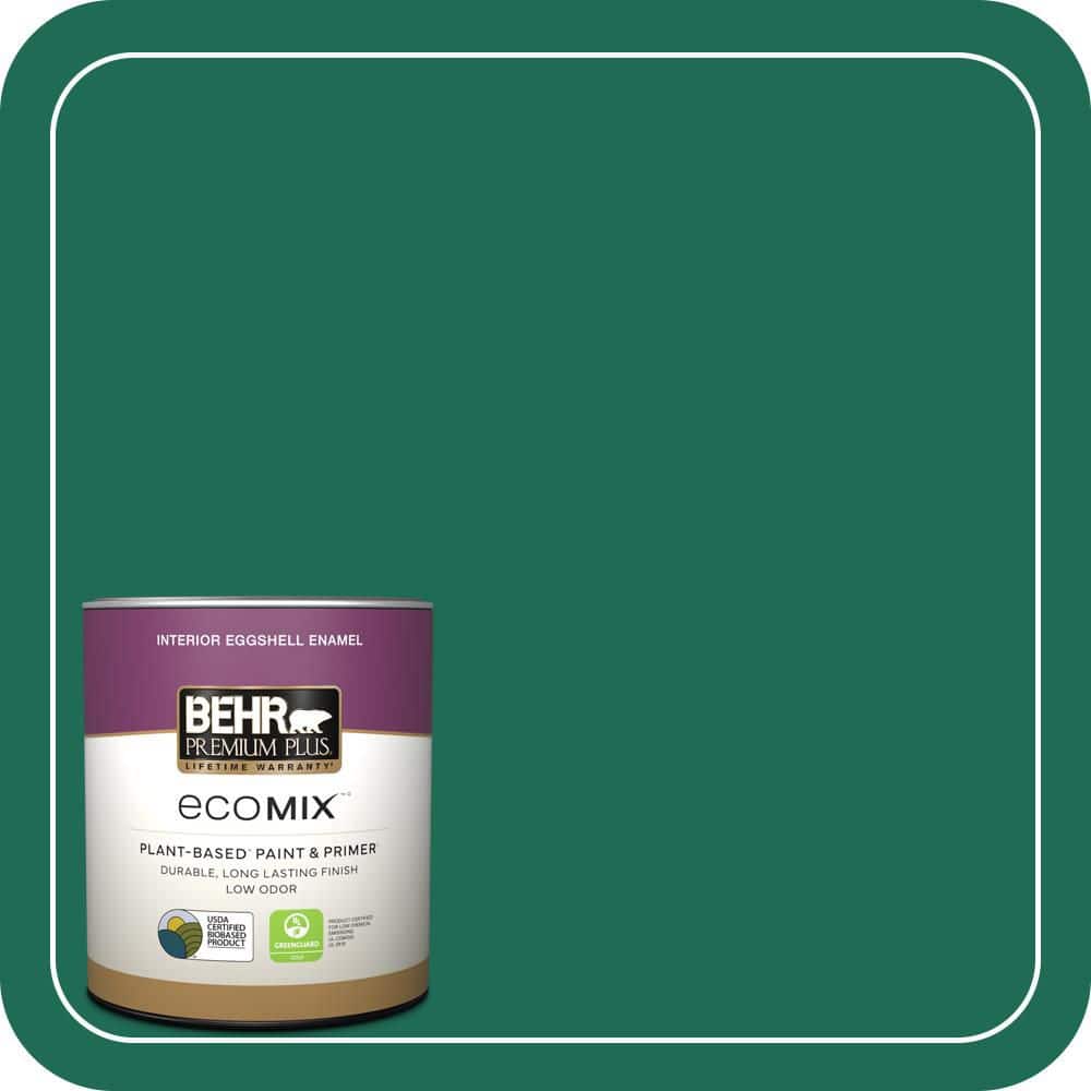 1 qt. #P430-7 Sparkling Emerald Eggshell Enamel EcoMix Plant-Based Interior Paint & Primer price history on PriceWatchPro