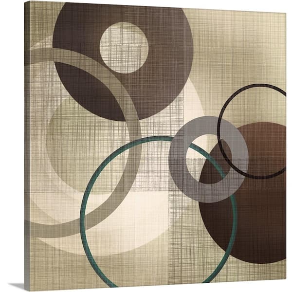 GreatBigCanvas 24 in. x 24 in. "Hoops 'n' Loops I" by Tandi Venter Canvas Wall Art