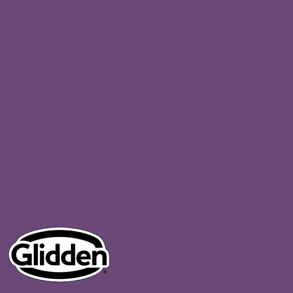 Glidden Premium 1 qt. PPG1176-7 Perfectly Purple Semi-Gloss Exterior Latex  Paint PPG1176-7PX-4SG - The Home Depot