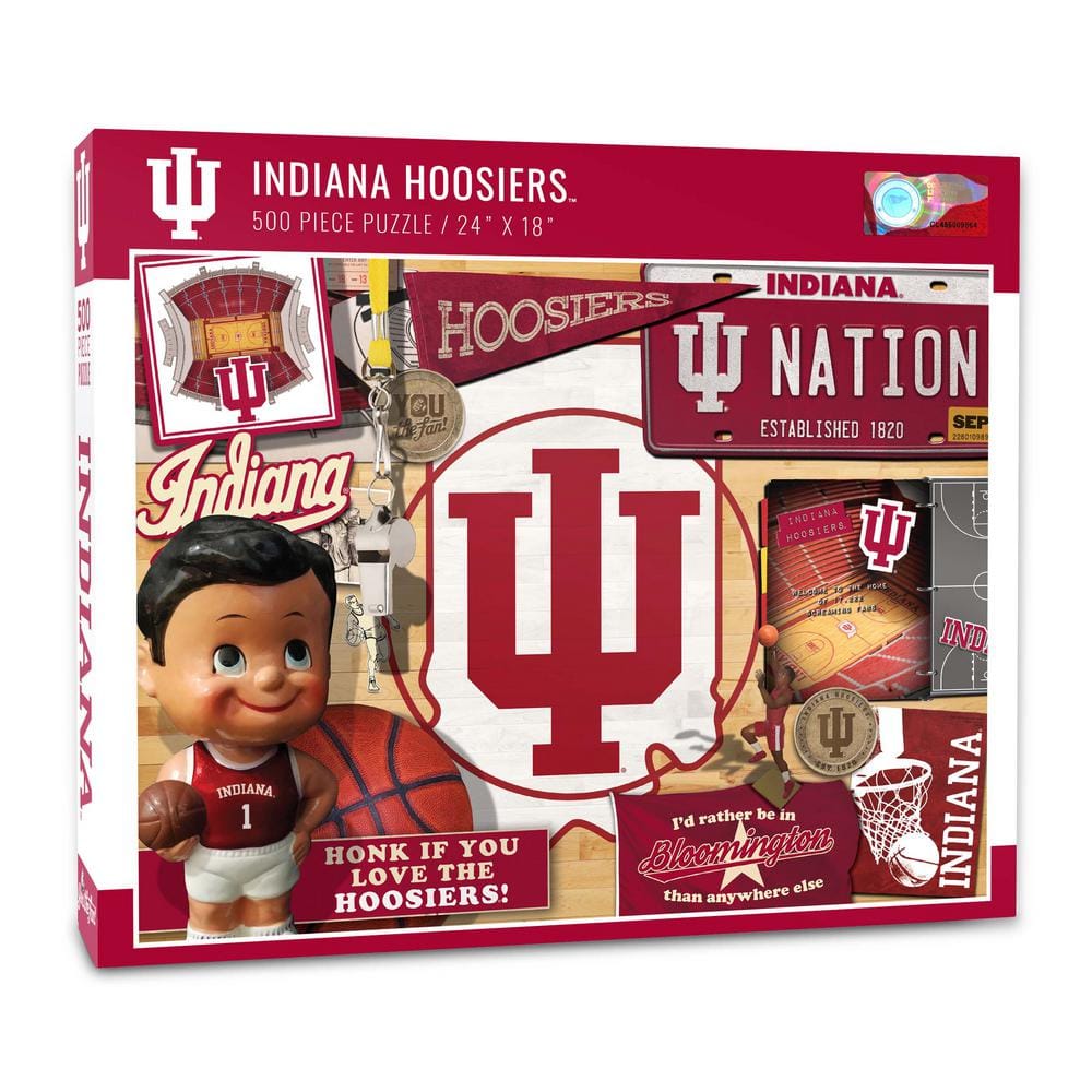 YouTheFan NCAA Indiana Hoosiers Retro Series Puzzle (500-Pieces ...