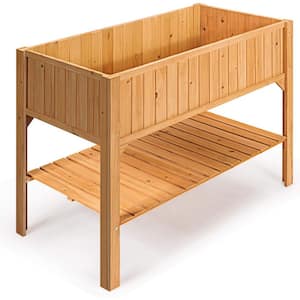47 in. L x 22.5 in. W x 35.5 in. H Wood Elevated Garden Bed