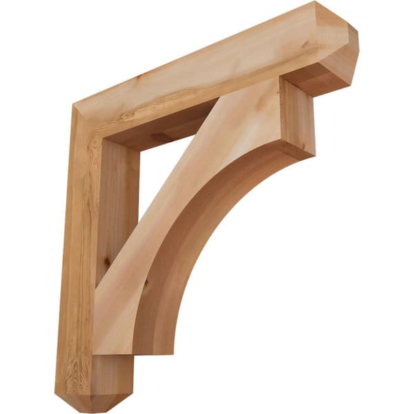 Ekena Millwork 5-1/2 in. x 36 in. x 36 in. Western Red Cedar Westlake Craftsman Smooth Bracket