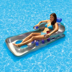 Blue French Classic Swimming Pool Float Lounge