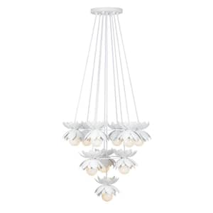 10-Light Breegan Jane by Savoy House Pacha White Cashmere Chandelier