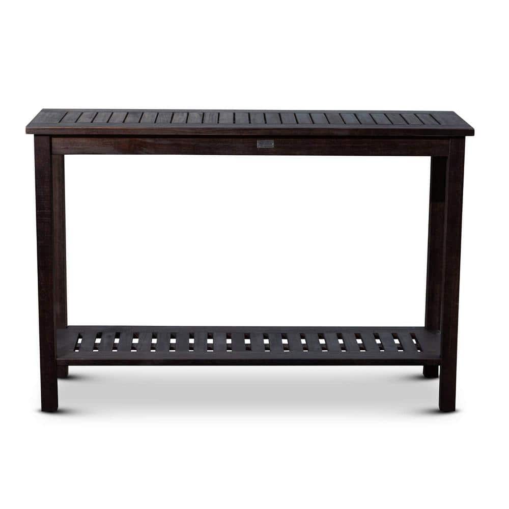 HOTEBIKE 48 in. Standard Rectangle Eucalyptus Wood Console Table