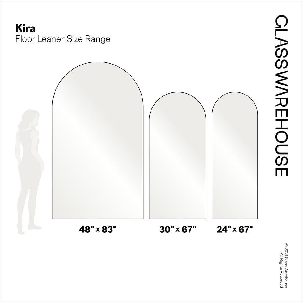 Elegant Kira 67"x30" Full-Length Bronze Wood Leaner Mirror