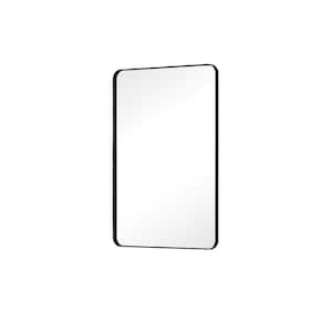 26*36-Inch Wall-Mounted Rectangular Bathroom Vanity Mirror with Gold Aluminum Alloy Frame