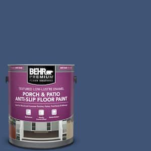 1 gal. #600D-7 Daring Indigo Textured Low-Lustre Enamel Interior/Exterior Porch and Patio Anti-Slip Floor Paint