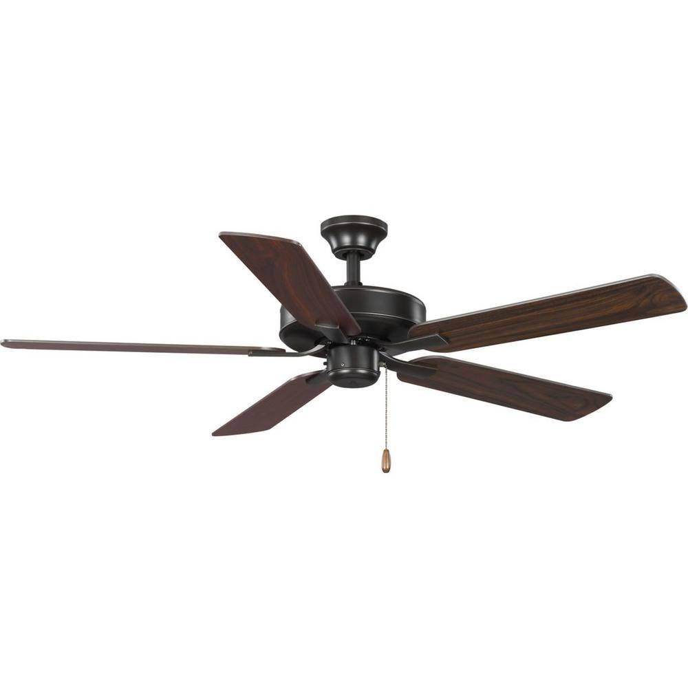 Antique Bronze 52'' Ceiling Fan with Reversible Blades