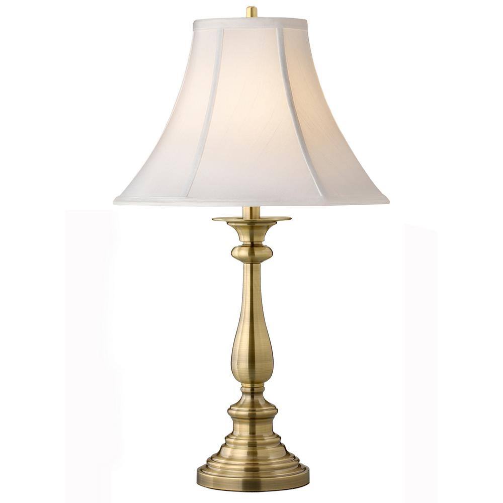 Satin Antique Brass Table Lamp A199eb, Henry Adjustable Table Lamp