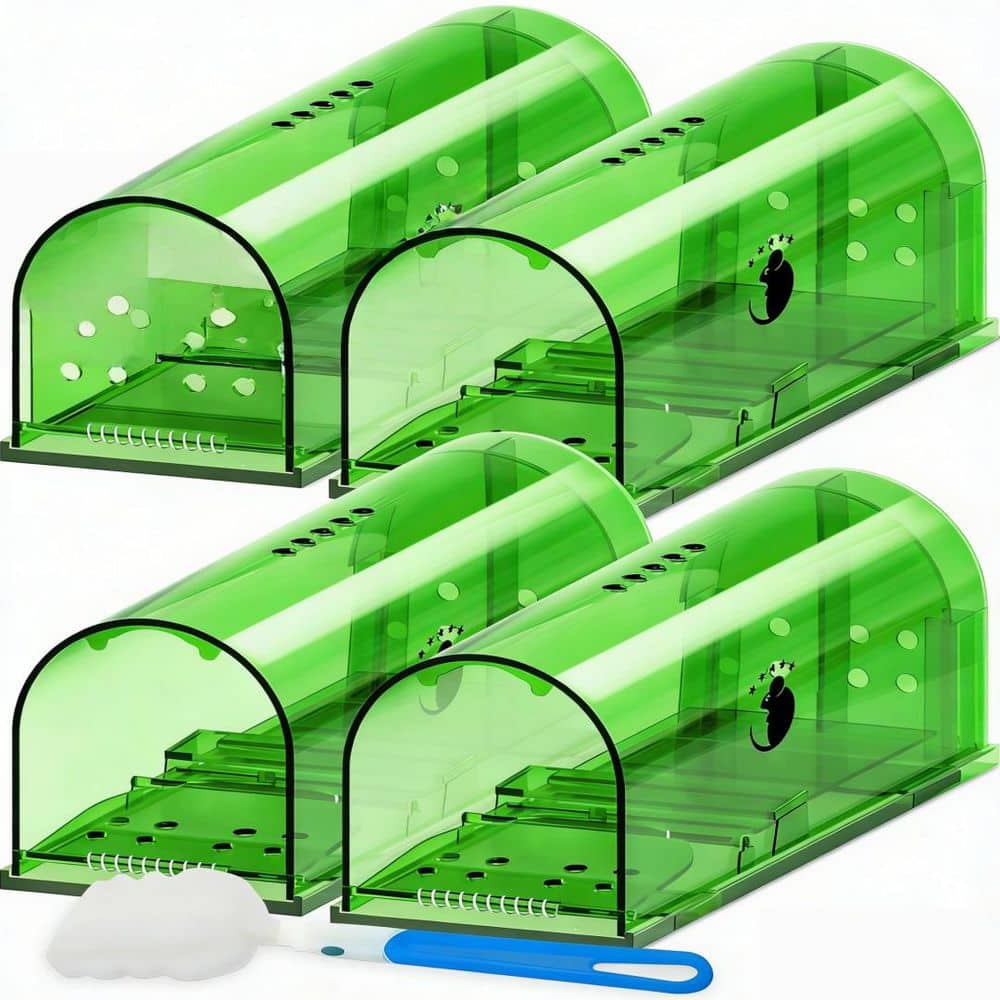 Humane Mouse Decoys Traps with No Kill, Live Catch, Release, Reusable and Cleaning Brush for Mouse Control (4-Pack) price history on PriceWatchPro
