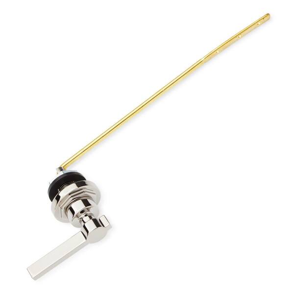 SIGNATURE HARDWARE Greyfield Toilet Tanke Lever for Front Mount with No Additional Features in Nickel
