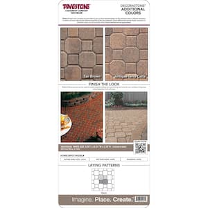 Paper Sample Only of Decorastone 9.06 in. L x 5.51 in. W x 2.36 in. H Oldtown Blend Concrete Paver (1 - Piece)