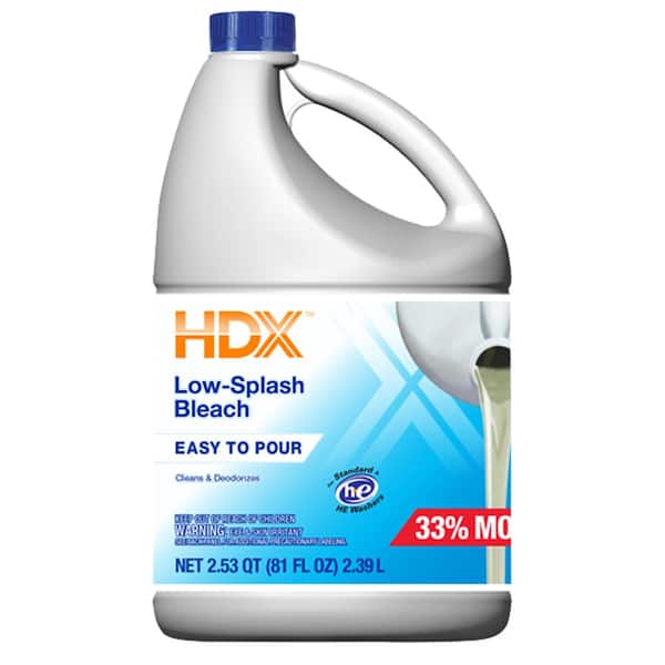 Low Splash Laundry Bleach, 81 oz.