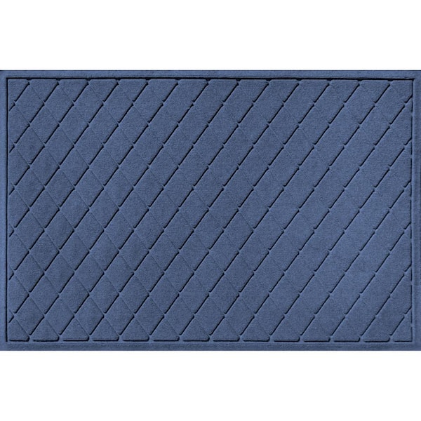 SOCOOL Front Door Mats Outdoor Indoor-Thick Non Slip Rubber Outdoor Welcome Mat  Rug Outdoor Door mats For Outside Inside Entry Home Entrance - 32x47 Blue  Yellow Flower,DM2726V 