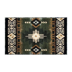 Sage 2 ft. x 3 ft. Rectangle Native American Area Rug