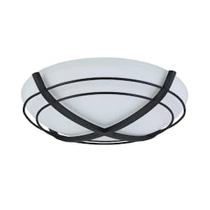 Kingsley 90 CFM Decorative Bathroom Exhaust Fan with Lighting in Matte Black Finish