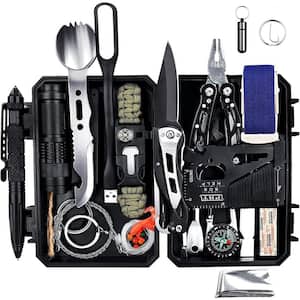 60-in-1 Outdoor Emergency Survival Gear Kits Camping Tactical Tools SOS EDC Case for Hiking Climbing