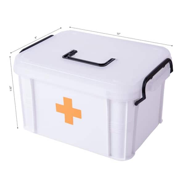 3 Layers Portable Organizer First Aid Kit Plastic Waterproof Medicine  Cabinet Storage Box Plastic Storage Container 