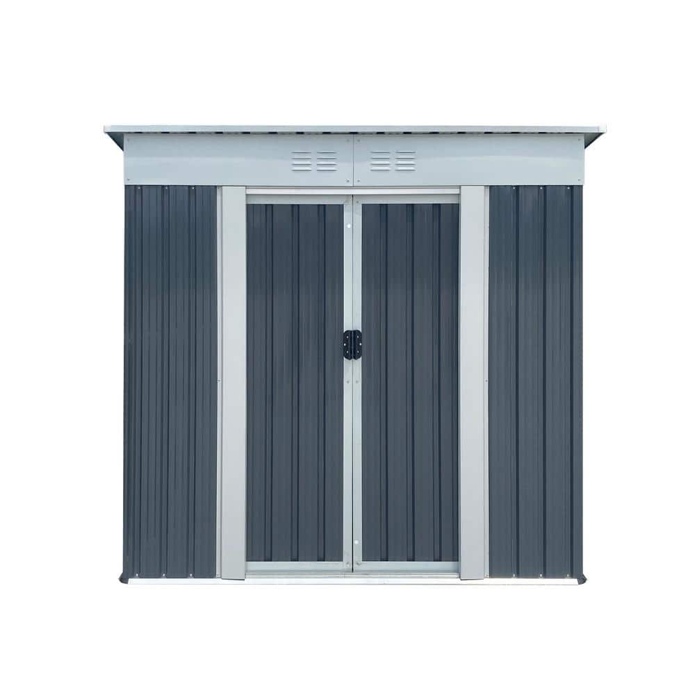 6 ft. W x 2 ft. D Outdoor Metal Shed Storage Cabinet, Storage Box, for Gard