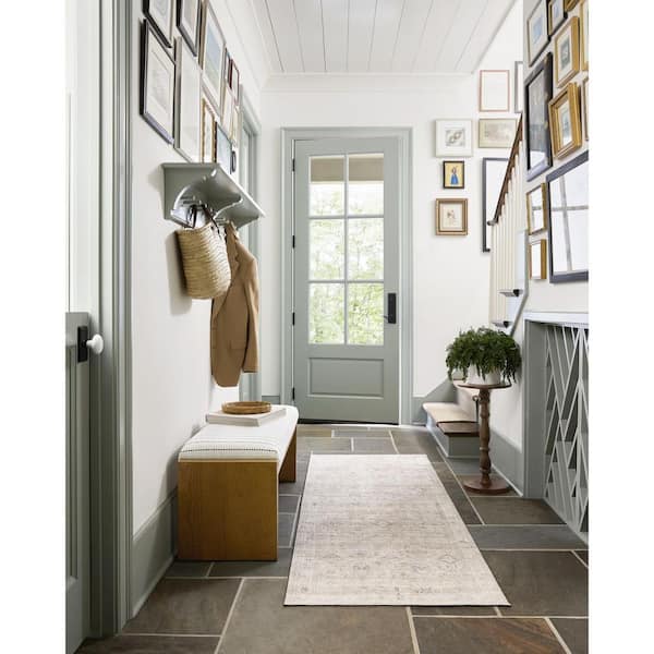 Kapri Tan/Black Stripe 48 in. Bedroom Bench Without Back with No Additional Features