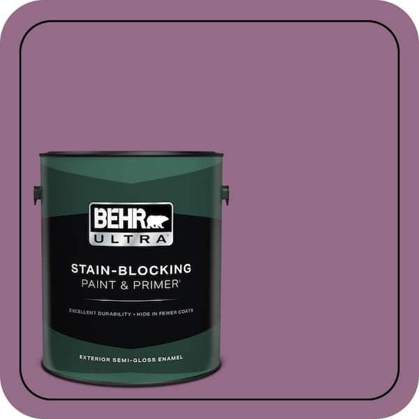 BEHR ULTRA 1 gal. #M110-6 Sophisticated Lilac Semi-Gloss Enamel Exterior Paint & Primer