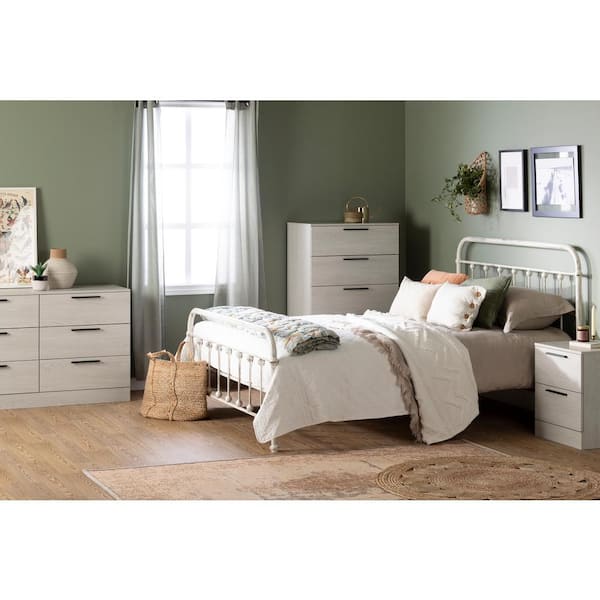 South Shore Step One Essential 6-Drawer Winter Oak Dresser 31.25 in. x  51.25 in. x 19 in. 12987 - The Home Depot