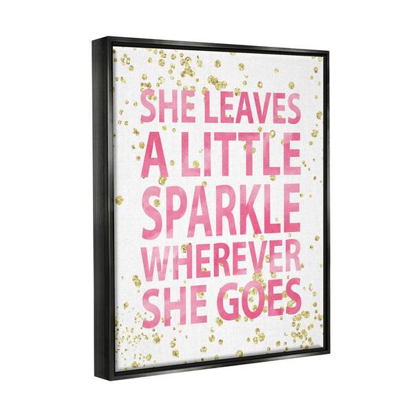 The Kids Room by Stupell She Leaves A Little Sparke Wall Plaque Art 
