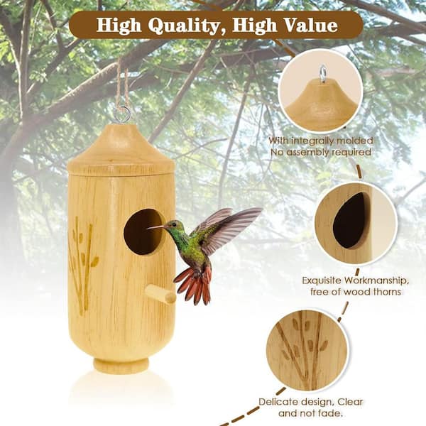 Chicadee Designs shops mini woodgrain birdhouse