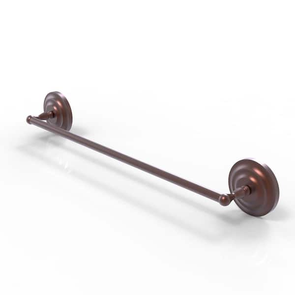 Que New Collection 30 in. Wall Mounted Single Towel Bar in Antique Copper