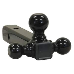 Tri-Ball Hitch-Tubular Shank with Black Towing Balls