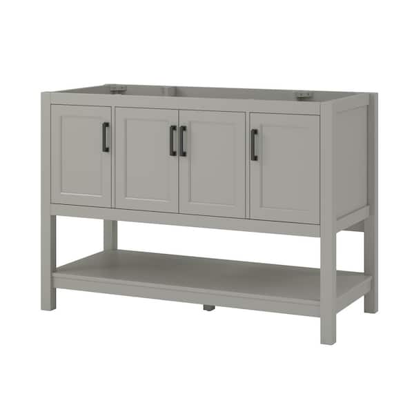 Foremost Hollis 48 in. W x 21-1/2 in. D x 34 in. H Bath Vanity Cabinet without Top in Grey